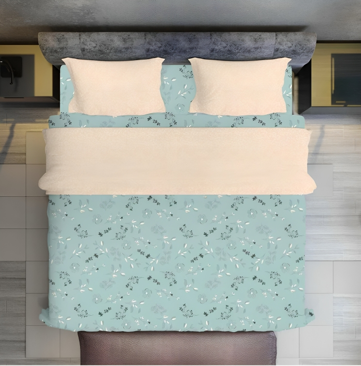 Peachy Palms and Cyan Dreams Linens (Set of 3)